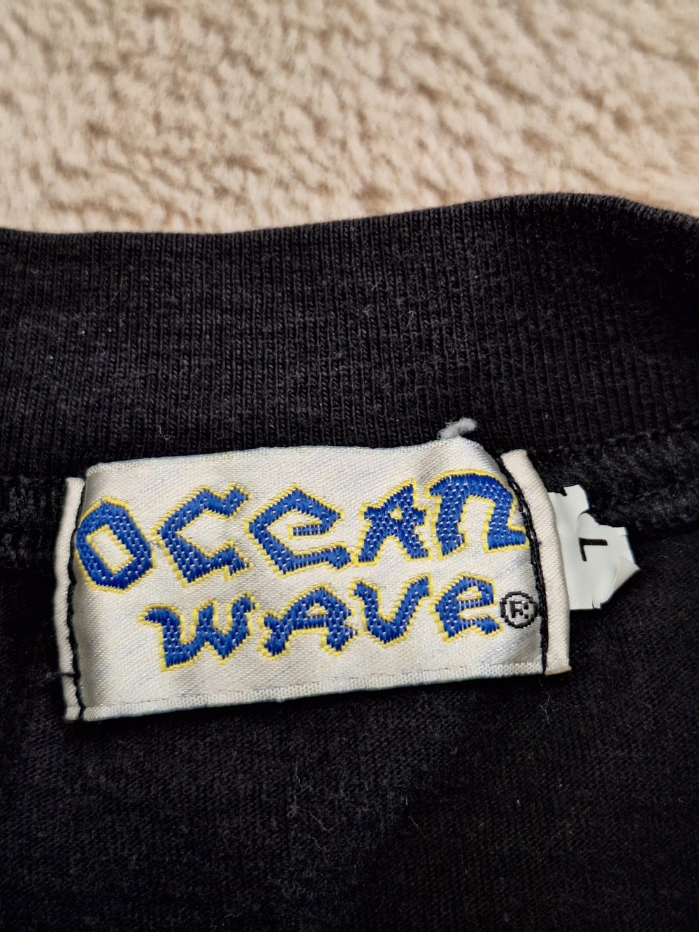 Ocean Wave Unisex Black Tagaytay Philippines T-Shirt Size (See Measurements) - Picture 3 of 6